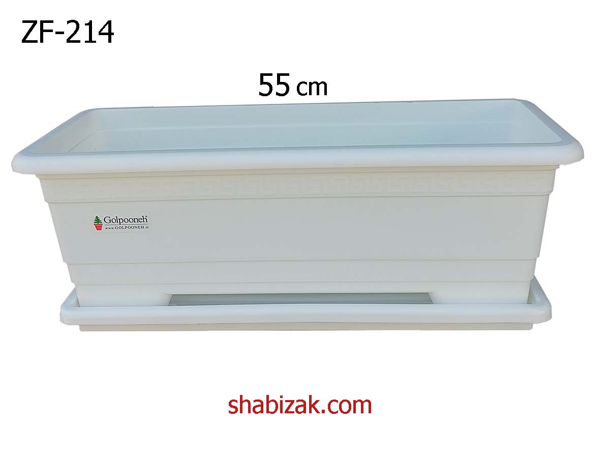 گلدان پلاستیکی مستطیل ZF-214 گلپونه گلدان پلاستیکی مستطیل ZF-214 گلپونه
